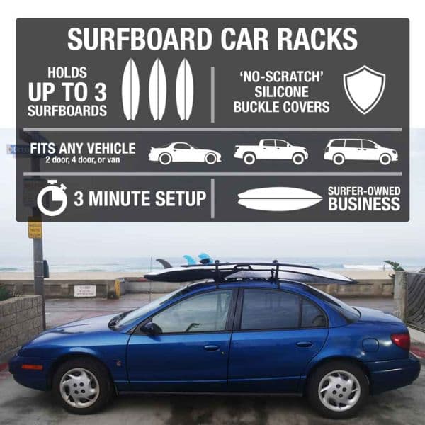 Ho Stevie! Ho Stevie! Surfboard Car Roof Racks - Main product photo
